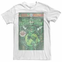 Outlet 😍 Unbranded Men's Marvel Green Lantern And Green Arrow Faded Comic Book Cover Graphic Tee ✨