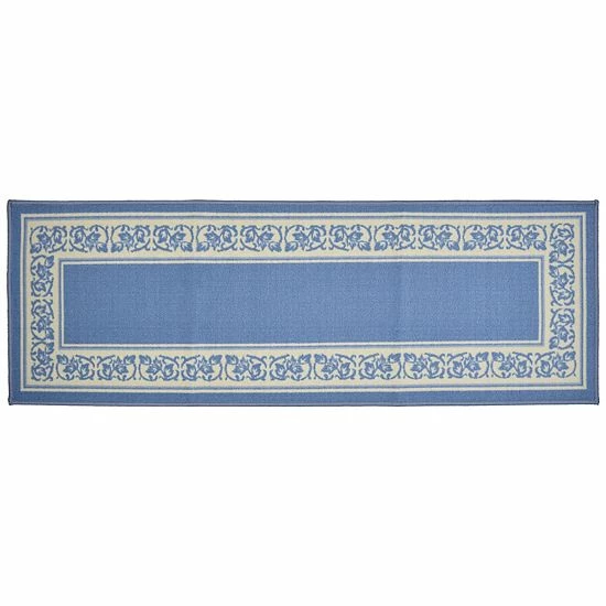 New ⭐ Unbranded Madison Floral Framed Rug Burgundy 🤩 - Image 3