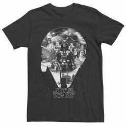 Top 10 👍 Unbranded Men's Star Wars Millennium Falcon Group Collage Graphic Tee 🎉