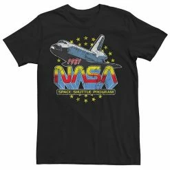 Promo 💯 Unbranded Men's NASA Retro Space Shuttle Program Graphic Tee 🤩