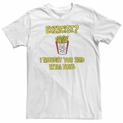 Cheap 🎁 Unbranded Men's Thought You Said Extra Fries Graphic Tee 🥰