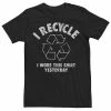 Flash Sale 🛒 Unbranded Men's I Recycle I Wore This Yesterday Graphic Tee 👏