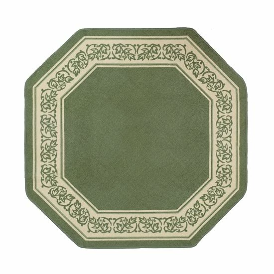 New ⭐ Unbranded Madison Floral Framed Rug Burgundy 🤩 - Image 5