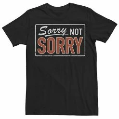New 😍 Unbranded Men's Sorry Not Sorry Sign Graphic Tee 🔥