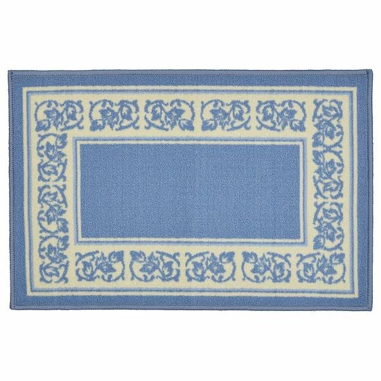 New ⭐ Unbranded Madison Floral Framed Rug Burgundy 🤩 - Image 7