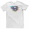 Flash Sale 🛒 Unbranded Men's DC Comics Superman Tri Colored Chest Logo Graphic Tee 🎁