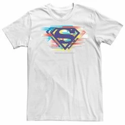 Flash Sale 🛒 Unbranded Men's DC Comics Superman Tri Colored Chest Logo Graphic Tee 🎁