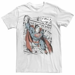 Best Sale ⭐ Unbranded Men's DC Comics Superman Daily Planet Background Poster Graphic Tee 👏
