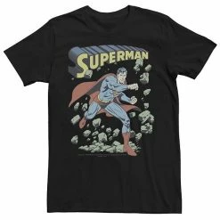 Best reviews of 🔥 Unbranded Men's DC Comics Superman With Rocks Vintage Poster Graphic Tee ⭐