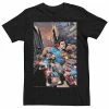 Promo 😀 Unbranded Men's DC Comics Superman Action Poster Graphic Tee 🧨