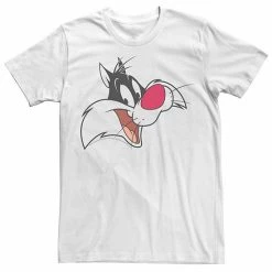 New 👍 Unbranded Men's Looney Tunes Sylvester Face Graphic Tee 🔥