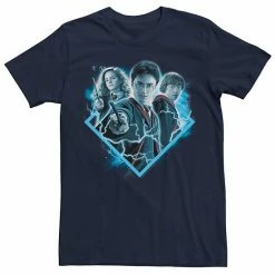 Brand new 🛒 Unbranded Men's Harry Potter Geometric Frame Trio Graphic Tee 🎉