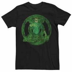 Top 10 🤩 Unbranded Men's Marvel Green Lantern Distressed Portrait Logo Graphic Tee ⌛