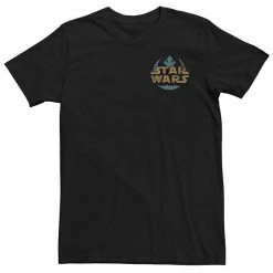 Hot Sale 🥰 Unbranded Men's Star Wars Retro Text Logo Graphic Tee ⌛