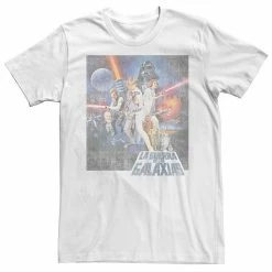 Budget 🔔 Unbranded Men's Star Wars Distressed Spanish Poster Graphic Tee 🧨