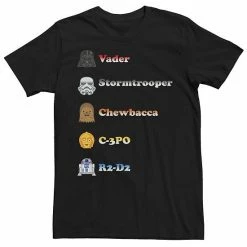 Hot Sale ❤️ Unbranded Men's Star Wars Character Emoji Graphic Tee 🎉