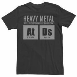 Hot Sale 🧨 Unbranded Men's Star Wars Imperial Heavy Metal Chart Elements At Ds Graphic Tee 🎁
