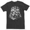 Cheapest 🔔 Unbranded Men's Star Wars Darth Vader Helmet Saga Black And White Graphic Tee 🔔