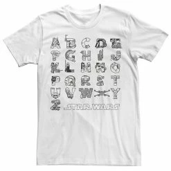 Best Pirce 🔥 Unbranded Men's Star Wars Alphabet Characters Graphic Tee 🌟