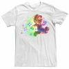 Flash Sale 🤩 Unbranded Men's Nintendo Super Mario Action Pose Neon Portrait Graphic Tee 🛒