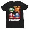 Best reviews of 🧨 Unbranded Men's Nintendo Super Mario Power Up Mushrooms Grid Logo Graphic Tee ⭐