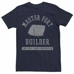 Best Pirce ✨ Unbranded Men's Master Fort Builder And Lava Floor Constructor Humor Graphic Tee 🥰