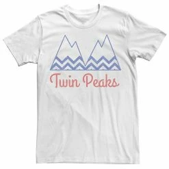 Hot Sale 🛒 Unbranded Men's Twin Peaks Mountain Short Sleeve Tee 🔔