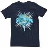 Promo ❤️ Unbranded Men's DC Comics Superman Crystal Chest Text Logo Graphic Tee 😍
