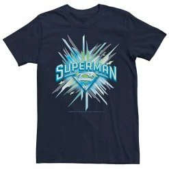Promo ❤️ Unbranded Men's DC Comics Superman Crystal Chest Text Logo Graphic Tee 😍