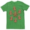 Wholesale 👍 Unbranded Men's Star Wars Chewie Porg Gingerbread Cookies 🎄 Christmas Graphic Tee 🛒