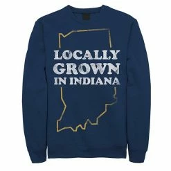 Hot Sale 🧨 Unbranded Juniors' "Locally Grown In Indiana" Fleece Graphic Top 😀