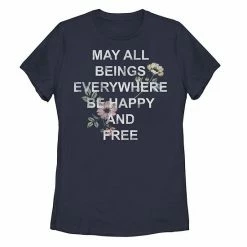 Outlet 👏 Unbranded Juniors' "May All Beings Everywhere Be Happy And Free" Tee 🎁