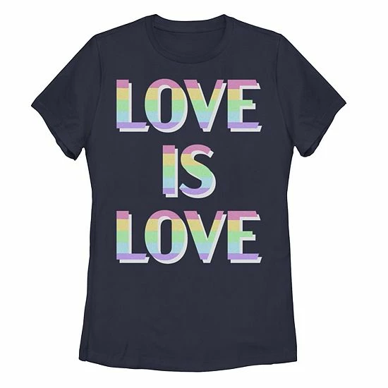 Best deal ๐ Unbranded Junior's Love Is Love Rainbow Striped Text Tee ๐