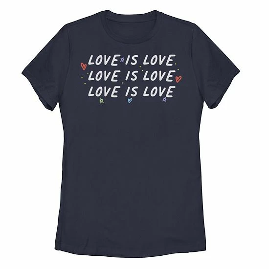 Promo ๐ Unbranded Junior's Love Is Love Simple Text Word Stack Tee ๐ฅฐ