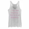 Promo ❤️ Unbranded Juniors' I Try And Snuggle. They Give Me The Struggle Word Stack Graphic Tank 🌟