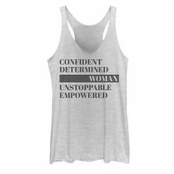 Promo 🥰 Unbranded Juniors' Confident Determined 👩 Women's Empowerment Tank Top 😀