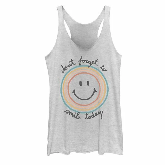 New ๐งจ Unbranded Juniors' Fifth Sun Smile Today Text Tank โจ