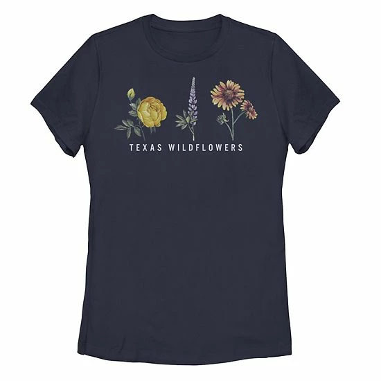 Wholesale 🎉 Unbranded Juniors' Fifth Sun Texas Wildflowers Text Tee 👏