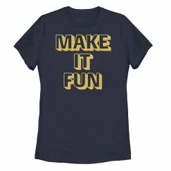 Promo ❤️ Unbranded Juniors' Make It Fun Text Outline Tee 🤩