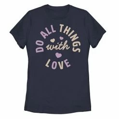 Promo 👏 Unbranded Juniors' Do All Things With Love Hearts Tee 🤩