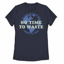 New 👏 Unbranded Juniors' Earth Day 50 Years No Time To Waste Tee ⌛