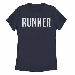 New 🌟 Unbranded Juniors' Runner Across Chest Title Graphic Tee ⌛