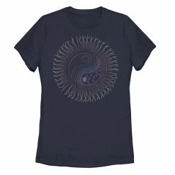 Hot Sale ⌛ Unbranded Juniors' Desert Sun Yin Yang Graphic Tee 🔔