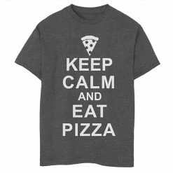 Brand new 🌟 Unbranded Boys 8-20 Keep Calm And Eat Pizza Graphic Tee 🥰