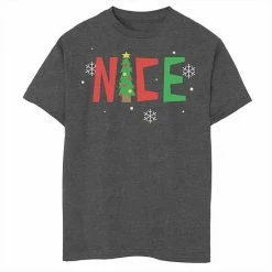 Outlet 😍 Unbranded Boys 8-20 Nice Cut-Out Letters 🎄 Christmas Tree Tee 😉