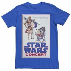 Wholesale ✨ Unbranded Men's Star Wars C-3PO R2-D2 Concert Poster Graphic Tee 🌟