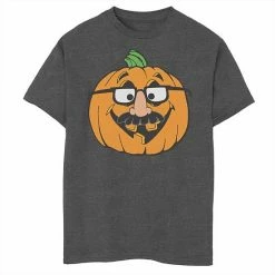 Brand new 🥰 Unbranded Boys 8-20 🦇 Halloween Pumpkin Funny Disguise Graphic Tee 🥰