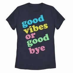 Promo 🔔 Unbranded Juniors' "Good Vibes Or Good Bye" Graphic Tee 🧨