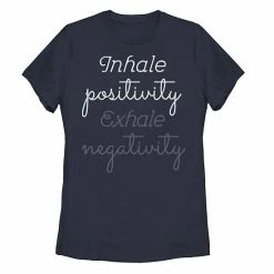 Best deal 👏 Unbranded Juniors' "Inhale Positivity Exhale Negativity" Script Tee 🌟