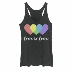 Outlet 😍 Unbranded Juniors' Fifth Sun "Pride Love Is Love" Layered Hearts Tank 🌟